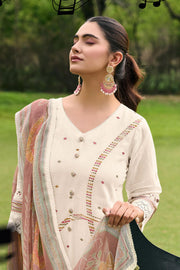 Stylish Mal Chanderi Jacquard Casual Wear Salwar Suit